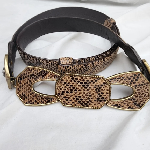 Chicos‎ Snakeskin Expandable Belt.L - Picture 3 of 16